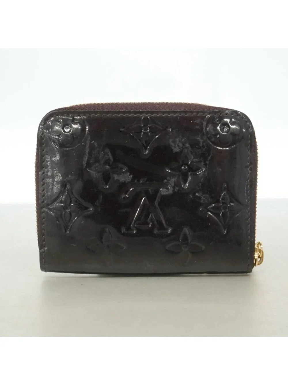 Louis Vuitton Coin Purse Vernis Zippy Amarante